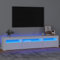 Festnight Mobile TV, Mobile Porta TV, Consolle Porta TV, Mobile TV Soggiorno, Mobile TV Moderno, Mobiletto TV, Mobile Soggiorno con Luci LED Bianco 195x35x40 cm