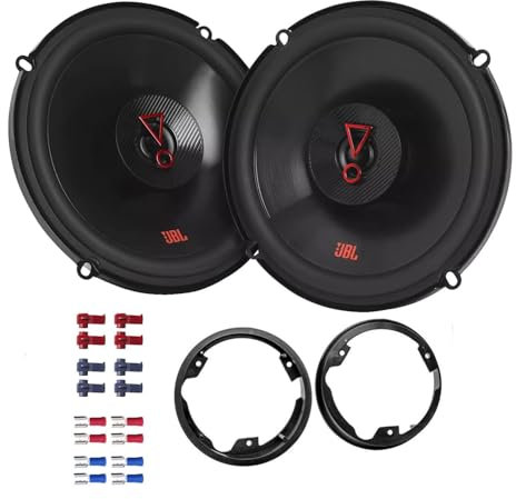 JBL Stage3 627F Lautsprecher mit Einbauset passend für Ford Galaxy (WA6) ab 2006 Türen vorne 450W 165mm 2 Wege Koax
