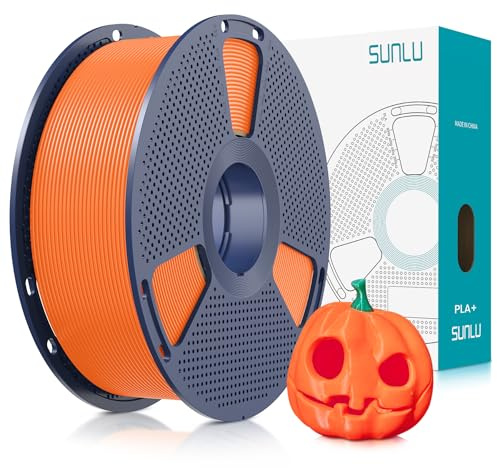 SUNLU PLA+ Filament 1.75mm, PLA Plus 3D Drucker Filament, 1KG Sonnenorange | Härter und Stärker 3D Druck Filament PLA+, Neatly Wound, Maßgenauigkeit +/- 0.02mm