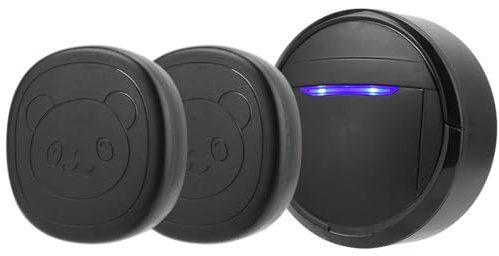 Watris Veiyi Dog Doorbell, Hundegebell Katzenklingel Bewegungsmelder, Wireless Ring Bell to Go Outside, Buzzer Hund, mit 2 Sender 1 Empfänger, für das Hundetraining