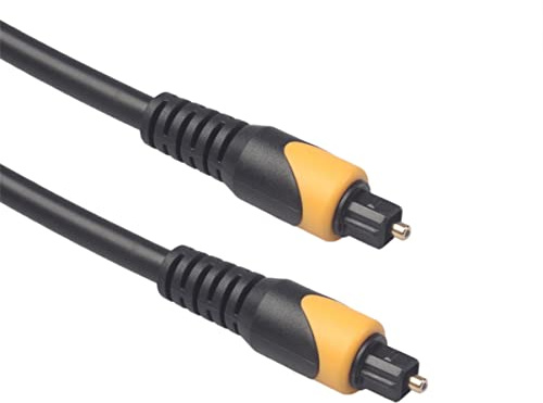 DIYEAH 3m Cable Óptico De Audio Spdif Fibra Coaxial Con Alta Fidelidad Para Amplificadores Reproductores y Sistemas Estéreo