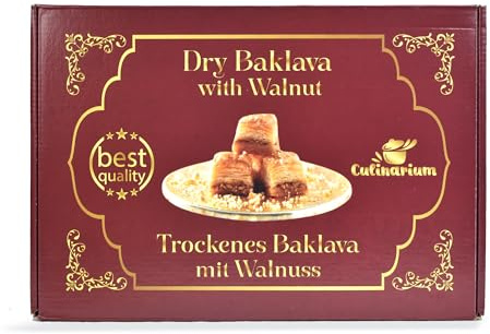 Turkish delight Süßigkeiten box. Baklava 650g. Gebäck Mit Pistazien oder Walnüsse. Perfekte Geschenkbox Geburtstag. Süßigkeiten aus aller Welt fur Feinschmecker.Türkische süßigkeiten (Walnuss)
