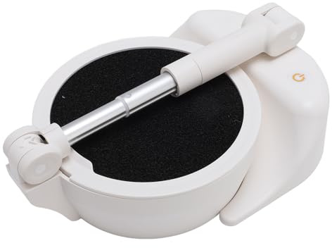 XUMIUZIY Ventilador Purificador de Aire de Escritorio Ajustable con Purificación de Aire Eficiente para el Hogar del Dormitorio, Ventilador Portátil Recargable que Ahorra Espacio