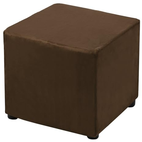 QUARKZMAN 1 STK Ottomane Schonbezug für 33-45.7cm Länge Dunkler Kaffee | Hockerbezug, Hussen für Fußhocker, Stretch Bezug Waschbar Ottomane Abdeckung Überzug Hocker Protector