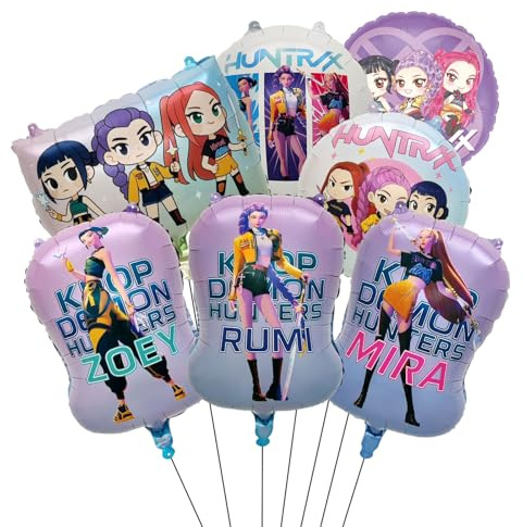 7pcs Ballons Set, Helium Ballon, Bunte Folienballons Geburtstag, für Geburtstagsfeier, Kinderparty, Jubiläum und Raumdekoration