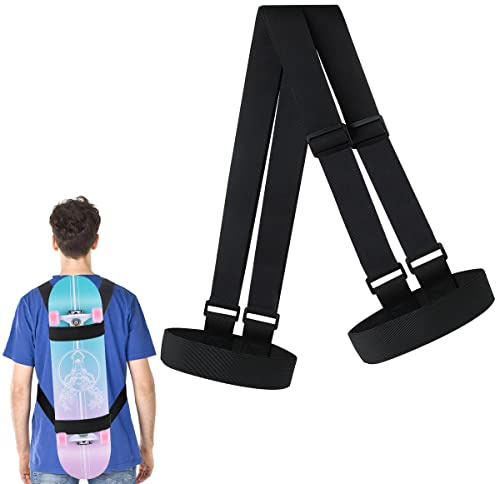 dellyy Tracolla Skateboard, Spallacci per Skateboard,Tracolla da Viaggio Universale 79-138 cm,Borsa per Skateboard Longboard,Snowboard,Adulto, Mini,Principianti,Sport,Deposito