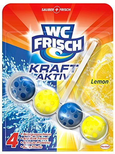 WC Frisch Kraft-Aktiv Duftspüler Lemon, 5er Pack (5 x 1 Stück)
