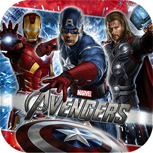 Marvel Avengers 9 8-Pack Party Lunch Plates New
