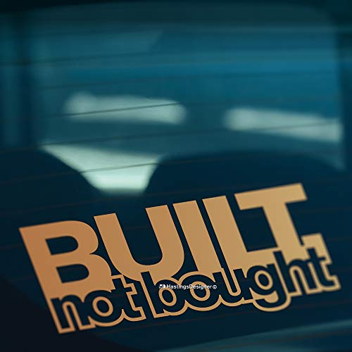 Built nicht Funny Auto gekauft,/Van/Fenster/Bumper JDM DUB Euro Vinyl Aufkleber Aufkleber