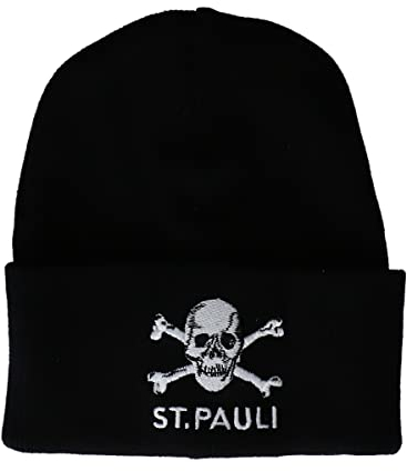 FC St. Pauli Totenkopf Mütze schwarz/weiß, OS