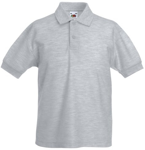 Fruit of the Loom Childrens/Kids Unisex 65/35 Pique Polo Shirt (5-6) (Heather Grey)