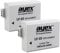 2er Set Ayex LP-E5 Li-Ion Battery for Canon EOS 450D, 500D, 1000D