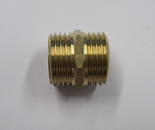 Admiral Schraubverbindung Doppelnippel mit 2 Außengewinden 1/2 Zoll (13mm)
