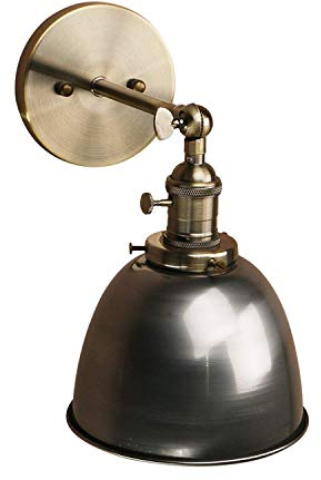 Yosoan Wandleuchte Antik Deko Design innen Wandbeleuchtung Vintage Industrie Loft-Wandlampen Wandbeleuchtung (Klarlack)