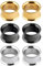 Longbeauty 6er Set/3-Farben Edelstahl Flesh Tunnel Set Schraubverschluss Ohr Expander Ohrplugs Stil A 20mm