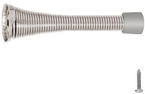Design House 181701 Spring Door Stop (10-Pack), Satin Nickel