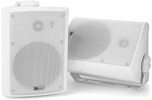 Power Dynamics WS40A Bluetooth und WiFi Lautsprecher-Set 200 Watt 4 Zoll Weiß