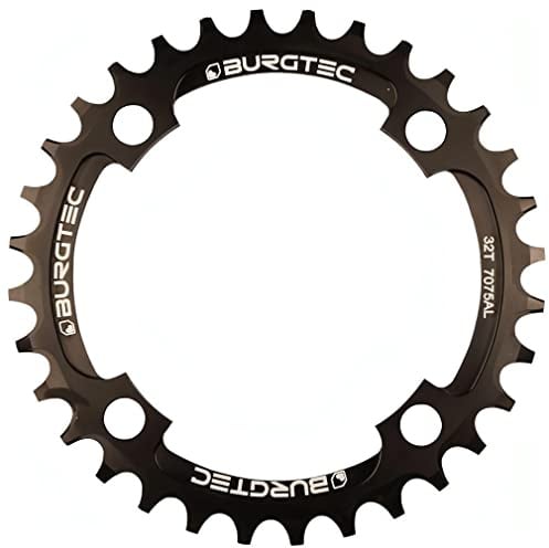 Burgtec Thick Thin Chainring 104mm 30T Black