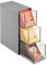 mDesign Küchen Organizer mit 3 Schubladen - Aufbewahrungsbox für Teebeutel, Kaffeepads, Süßungsmittel und mehr - Teekiste aus Kunststoff - grau