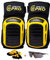 CARIB GEAR PRO USA - Rodilleras de trabajo para hombres y mujeres, rodilleras de construcción de gel resistente con correas antideslizantes para suelos, azulejos, jardinería, incluye guantes de cuero