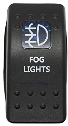 LED-Mafia Nebellicht Nebler Nebelleuchte - Fog Lights.- Symbol Kippschalter Wippschalter Schalter Auto Boot KFZ LKW Licht 12V 24V