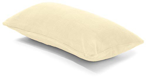 CelinaTex Xanio Dekokissen mit Innenkissen 48 x 74 cm Creme weiß Coral-Fleece Sofakissen Mikrofaser Kuschelkissen