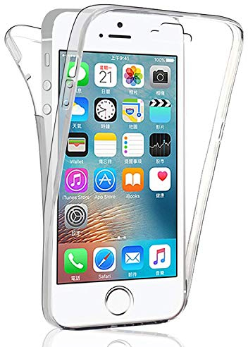 HongMan Cover per iPhone 6 / iPhone 6s, 360° Full Body Case Anteriore TPU Silicone + Posteriore Rigido Accessori Protettiva Trasparente 2 in 1 Bumper Custodia