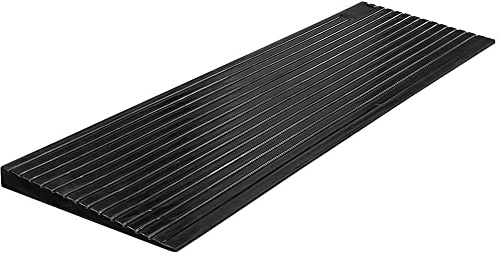 Electriduct rutschfeste Gummi-Schwellen-Rollstuhlrampe für Zugänglichkeit, Verwendung mit Rollstühlen, Mobilitätsrollern für Zuhause, Stufen, Treppen, Türen, Bordsteine, 101,6 cm B x 30,5 cm L