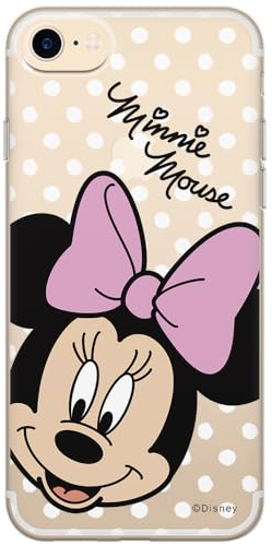 ERT GROUP mobile phone case for Apple Iphone 7/8/ SE 2/ SE 3 original and officially Licensed Disney pattern Minnie 008 optimally adapted to the shape of the mobile phone, partially transparent
