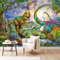Fototapete 3D Effekt Tapete Selbstklebend 3D Tapete Schlafzimmer Handbemalte Dinosaurier Tyrannosaurus Fresko Tv 3D Tapeten 3D Effekt Wohnzimmer Wandtapete Poster Bilder