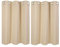 PiccoCasa Blackout Curtains 2 Panels Grommet, Beige Thermal Insulated Curtains Panel Darkening Small Window Curtains for Bedroom Living Room 42 x 36 Inch (Width x Length), 36inch Drop