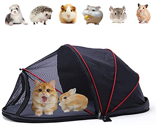 Bingoo Faltbares Haustier-Camping-Zelt mit Abdeckung, Netz, Hunde-Zelt, Kaninchenstall, Ratten, Laufstall, tragbar, Spielhaus, Reisen, Meerschweinchen