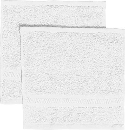 REDBEST Seiftuch 2er-Pack Chicago weiß Größe 30x30 cm - saugstark, strapazierfähig, ideal für Reisen, Sport (weitere Farben)