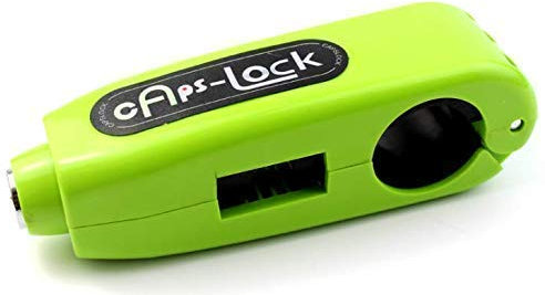 Hilai Universal Motorbike Brake Lock, Motorcycle Handlebar Throttle Grip Lock, Anti-Theft Security Brake Lever Lock for Bike Scooter Moped ATV (Green) Theft Protection