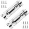 JelKen 2 Pack Door Lock Bolts 4(100mm), 304 Stainless Steel Door Latch with Screws, Gate Latch for Shed Garden Doors, Internal Doors, 4 Inch