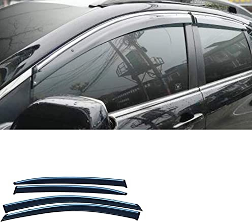 4 StüCk Auto Windabweiser für H-onda CR-V 2012-2016, Fensterabweiser Seitenfensterabweiser Fenster Visierabdeckung Protektor Front-Und Heckscheibenabweiser Styling ZubehöR