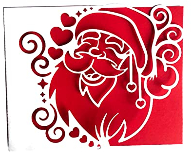 vsilay Weihnachtsmann-Prägung, Stanzschablonen, für Weihnachtskarten