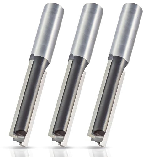 Sandy Beach Straight Cut Router Bit - Wood Router Bits, Surfacing Router Bits 1/2 Shank, Straight Router Bits - 12.7mm Router Bit 1/2 Shank, Router Bits Straight, Router Bits For Woodworking (3pack)