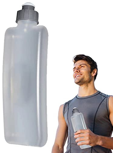 LINGJIONG Bottiglia d'acqua Arc da 330 ml per borse da corsa | Gradiente di colore ergonomico curvo, per la corsa con cintura