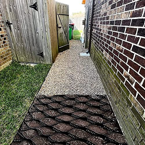 Kiesgitter Heavy Duty Geo-Zellen 2/ 5cm Hoch, Skalierbare Geo-Gitter Für Schuppen Basis Hinterhof Terrasse, Polyethylen Erdarbeiten Bodenstabilisierung Gitter ( Color : WxH , Size : 2x10 m/6.5x33 ft