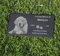 SHINCEL Personalisierter Gedenkstein für Haustiere, Gedenktafel für Haustiere Hund Katze personalisiert, Wetterfester Gravurschutz Geschenke zum Verlust von Hunden/Katzen(für Haustiere)