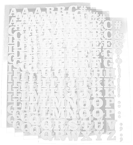 Anneome 5st Gestickte Aufnäher Für Kleidung Gestickter Aufnäher Applikationen Aufnähen Mini-alphabet-patches Beflockungsalphabete Patch-dekore Aufkleber Weiß Buchstabe Kleines Bügeleisen