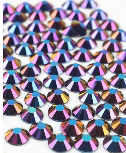 SS6-SS30 en vrac 100 brut gros paquet non correctif Luxe dos plat verre strass colle sur cristal bricolage artisanat faisant des pierres-244-(2mm) SS6-14400pcs