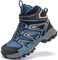 ELAPHURUS Kinder Winterstiefel Schneestiefel Warmfutter Wanderschuhe Jungen Stiefel Mädchen Baumwollschuhe Bequem Trekking Wanderstiefel,Schwarz Dunkelblau,39 EU