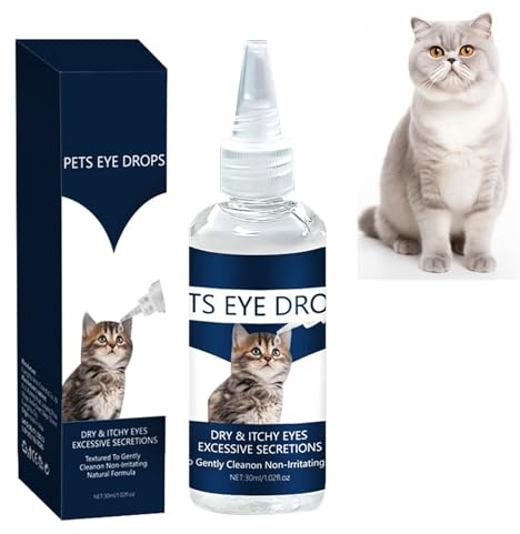 GNAUMORE Eye-Clear Drops For Dogs Cats,Dog Eye Drops,Tear Stain Remover For Dogs & Cats,Pet Eye Drops For Cats And Dogs To Remove,Pet Eye Drops,Eye Wash Soothing Eye Drops For Pets,30ML