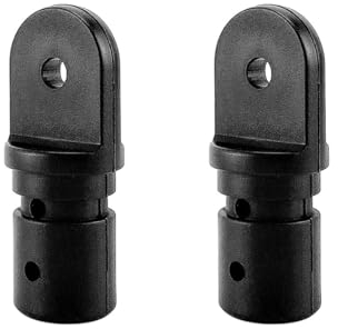 ZONADAH 4Pcs Nylon Pipe Eye End Cap 25mm Bimini Top Fitting Hardware Marine Boat Yacht Inside Eye End Canopy Tube End