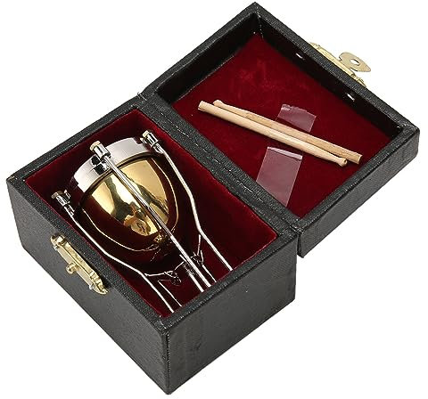 Miniatur-Paukenmodell, Kupferornament, Zartes mit Eleganter Box, Dekoratives Modell Zur Präsentation