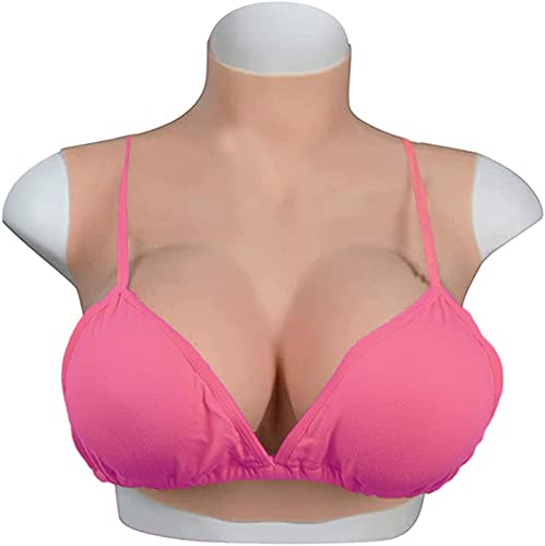 WXLPCGO Silikongel Gefüllte Brüste Künstliche Brusteformen Riesig Brustplatten für Crossdresser Drag Queen Cosplay Mastektomie(Size:G Cup,Color:Color 1)