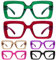 Eyekepper Damen Lesebrille Metalllose Schraubenlose Federscharniere 6er Pack Frau übergroße quadratische Dicke Rahmen Lesehilfe - Mischen +1,50