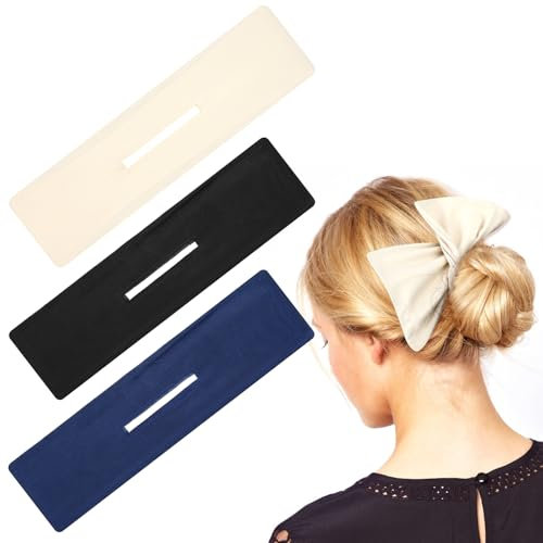 Französischer Haarknotenwickler Mabor 3-Teiliger Hair Bun Roller Einfarbiger Haarknotenmacher Einfacher Donut-Haarknoten Twist Hair Clip Haarknoten Maker Mini Hair Donut Shaper Für Hair Bun